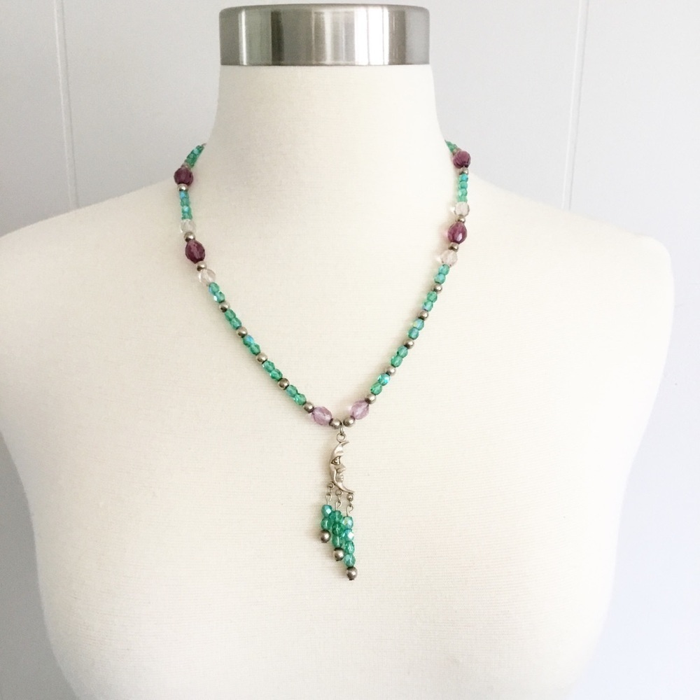 Sterling Silver Moon Necklace